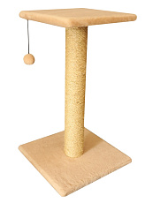 Cat House Когтеточка - столбик с полкой, 70 см, сизаль